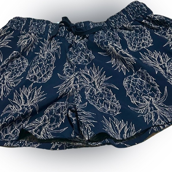 Lauren James Pants - Lauren James Navy Athletic Pineapple Print Shorts size L